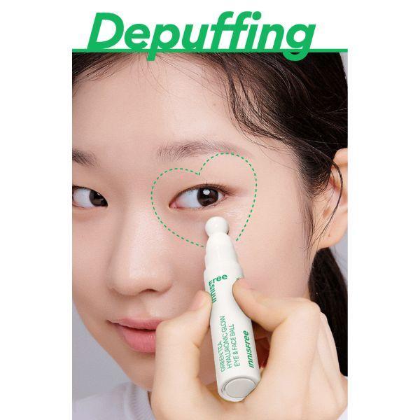 [Innisfree] Green Tea Hyaluronic Glow Eye & Face Ball 10ml