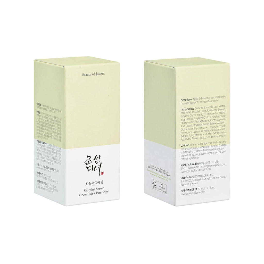 [Beauty of Joseon] Calming Serum : Green tea + Panthenol 30ml