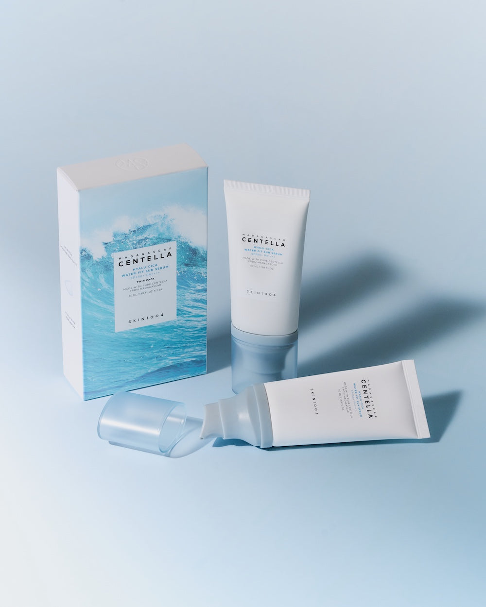 [Skin1004] Madagascar Centella Hyalu-Cica Water-Fit Sun Serum Twin Pack 50ml