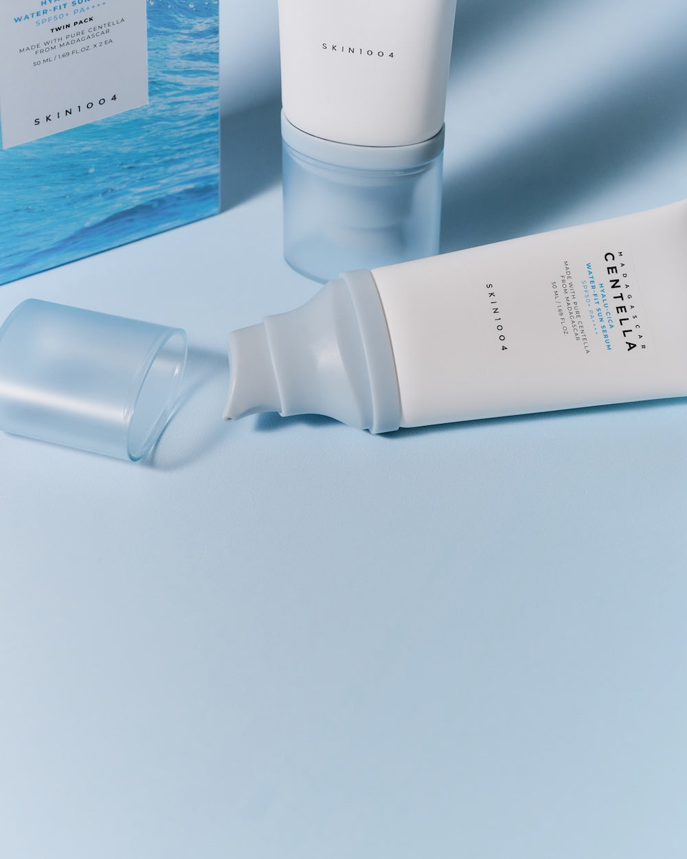 [Skin1004] Madagascar Centella Hyalu-Cica Water-Fit Sun Serum Twin Pack 50ml